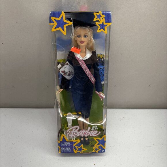 Barbie 2005 Graduation Doll with Yearbook and Brush Never Opened New DD - Picture 1 of 6